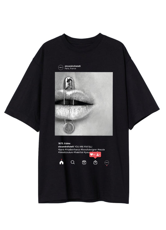 ALEXANDRO FRATELLI - INSTA TSHIRT SVART